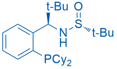 (R)-N-((R)-1-(2-(Dicyclohexylphosphanyl)phenyl)-2,2-dimethylpropyl)-2-methylpropane-2-sulfinamide 100mg
