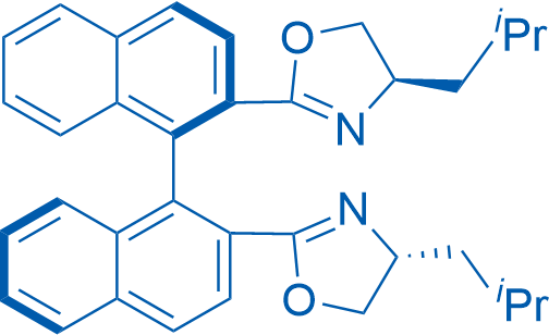 (R)-2,2'-Bis((R)-4-isobutyl-4,5-dihydrooxazol-2-yl)-1,1'-binaphthalene 250mg
