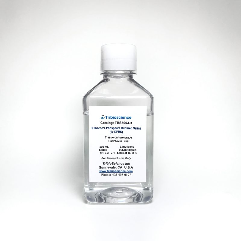 Dulbecco’s Phosphate Buffered Saline (DPBS), Calcium and Magnesium, Endotoxin-free, Sterile