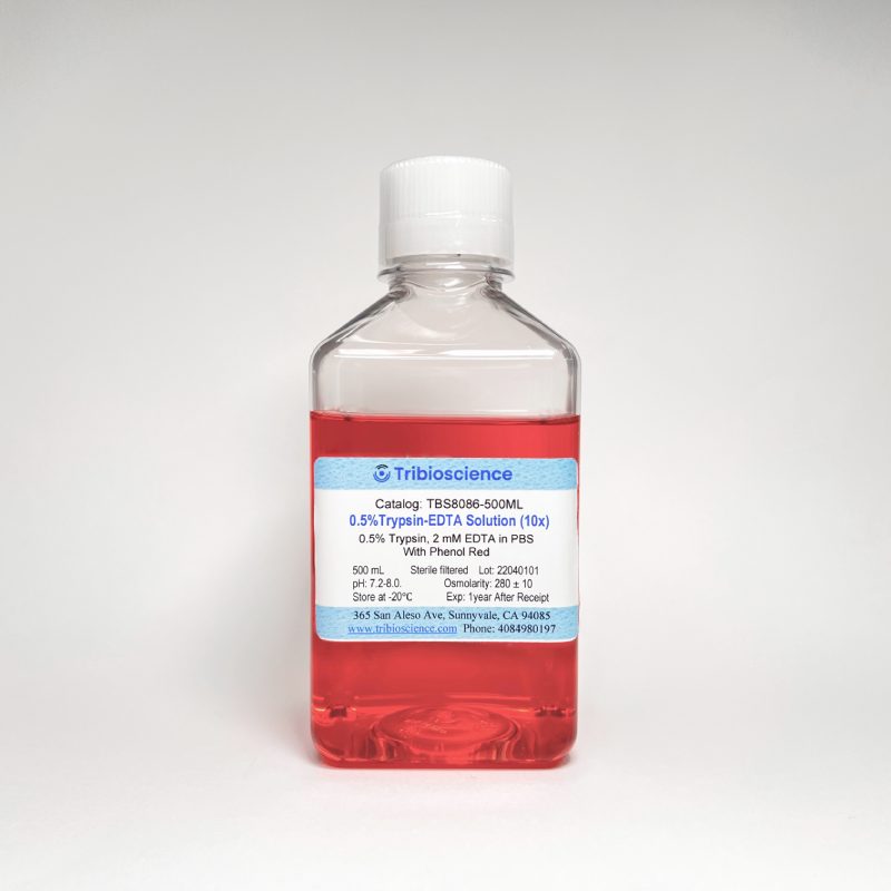 0.5% Trypsin-EDTA (10x) in PBS, pH 7.2-8.0