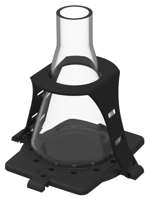 Oxford BenchMate Flask Holder for BenchMate Digital Vortex Mixer VM-D (for use with Universal Platform VM-D PLATFORM) holds one 250 mL Erlenmeyer Flask