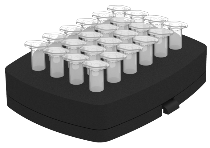 Oxford BenchMate Microtube Foam Insert for BenchMate Digital Vortex Mixer VM-D (for use with Universal Platform VM-D PLATFORM) holds 24 1.5/2.0 mL microtubes