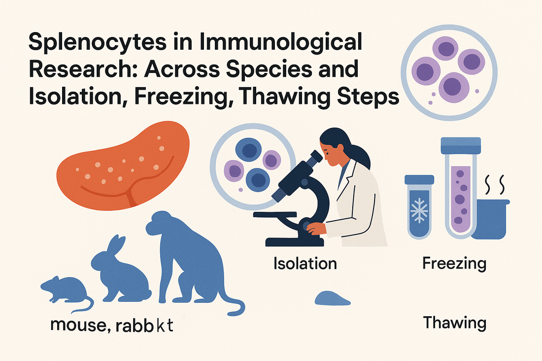Splenocytes in Immunological Research: 다양한 종별 특징과 분리, 동결, 해동 단계