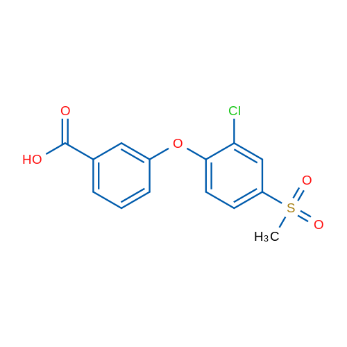 3-(2-Chloro-4-(methylsulfonyl)phenoxy)benzoic acid 1g
