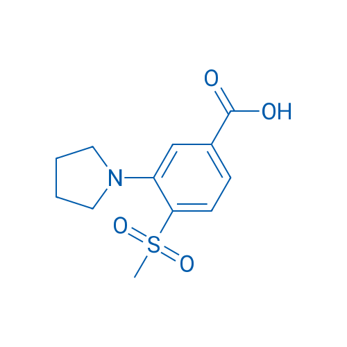 4-(Methylsulfonyl)-3-(pyrrolidin-1-yl)benzoic acid 1g
