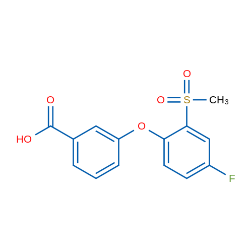 3-(4-Fluoro-2-(methylsulfonyl)phenoxy)benzoic acid 1g