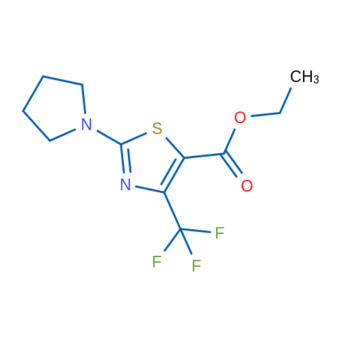 Ethyl 2-(Pyrrolidin-1-yl)-4-(trifluoromethyl)thiazole-5-carboxylate 1g