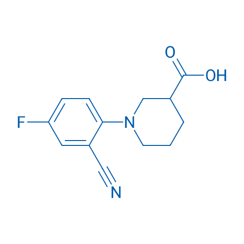 1-(2-Cyano-4-fluorophenyl)piperidine-3-carboxylic acid 5g