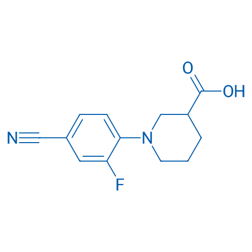 1-(4-Cyano-2-fluorophenyl)piperidine-3-carboxylic acid 1g