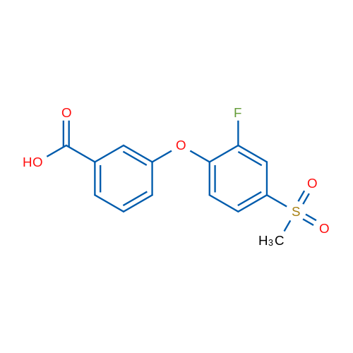 3-(2-Fluoro-4-(methylsulfonyl)phenoxy)benzoic acid 1g