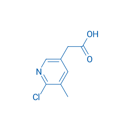 2-(6-Chloro-5-methylpyridin-3-yl)acetic acid 250mg