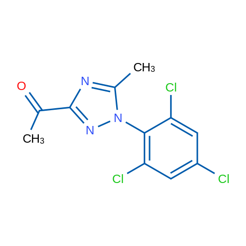 1-(5-Methyl-1-(2,4,6-trichlorophenyl)-1H-1,2,4-triazol-3-yl)ethanone 1g