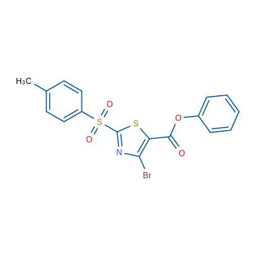 Phenyl 4-bromo-2-tosylthiazole-5-carboxylate 1g