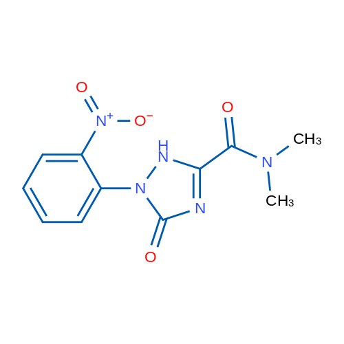N,N-Dimethyl-1-(2-nitrophenyl)-5-oxo-2,5-dihydro-1H-1,2,4-triazole-3-carboxamide 1g