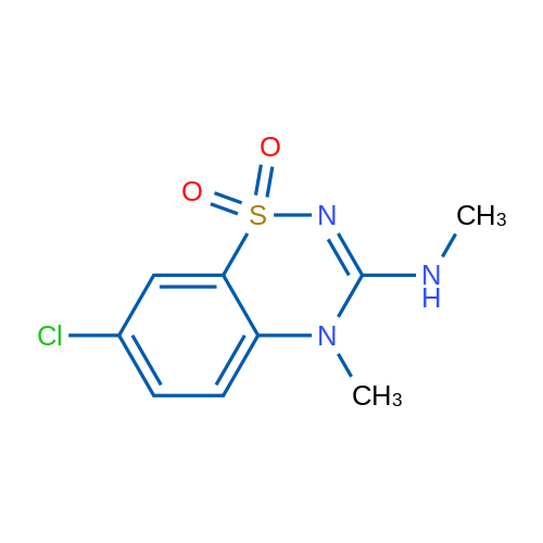 7-Chloro-4-methyl-3-(methylamino)-4H-benzo[e][1,2,4]thiadiazine 1,1-dioxide 1g