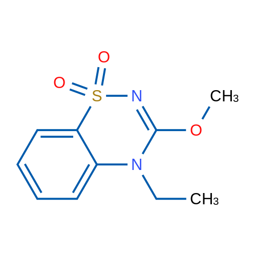 4-Ethyl-3-methoxy-4H-benzo[e][1,2,4]thiadiazine 1,1-dioxide 1g