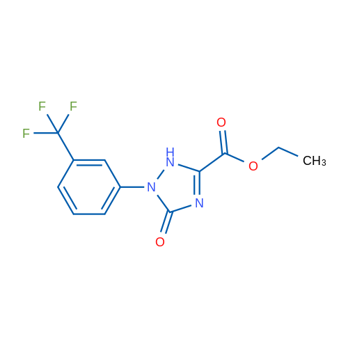 Ethyl 5-oxo-1-(3-(trifluoromethyl)phenyl)-2,5-dihydro-1H-1,2,4-triazole-3-carboxylate 1g