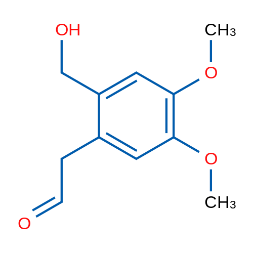 2-(2-(Hydroxymethyl)-4,5-dimethoxyphenyl)acetaldehyde 1g