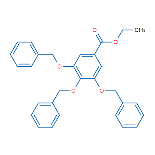 Ethyl 3,4,5-tris(benzyloxy)benzoate 1g