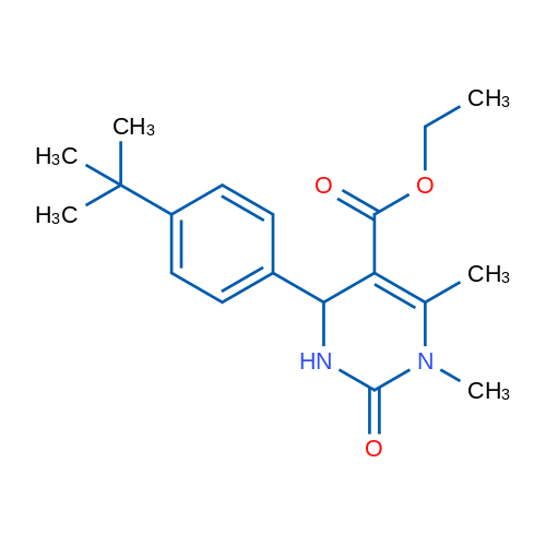 Ethyl 4-(4-(tert-butyl)phenyl)-1,6-dimethyl-2-oxo-1,2,3,4-tetrahydropyrimidine-5-carboxylate 1g