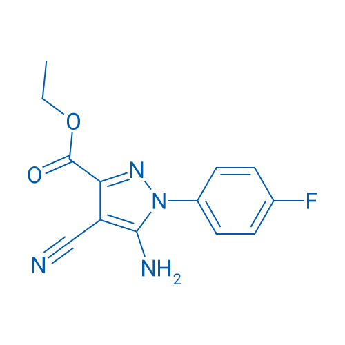 Ethyl 5-amino-4-cyano-1-(4-fluorophenyl)-1H-pyrazole-3-carboxylate 250mg