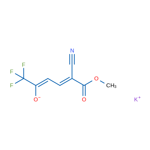 Potassium (2Z,4E)-5-cyano-1,1,1-trifluoro-6-methoxy-6-oxohexa-2,4-dien-2-olate 1g