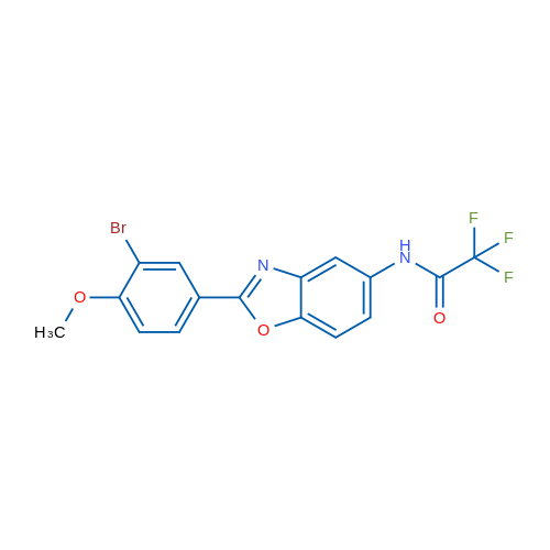 N-(2-(3-Bromo-4-methoxyphenyl)benzo[d]oxazol-5-yl)-2,2,2-trifluoroacetamide 1g