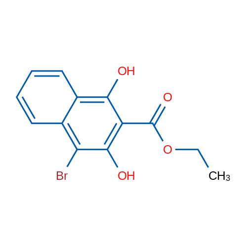 Ethyl 4-bromo-1,3-dihydroxy-2-naphthoate 1g