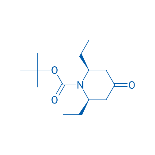 (2R,6S)-rel-tert-Butyl 2,6-diethyl-4-oxopiperidine-1-carboxylate 250mg