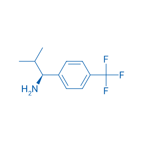 (S)-2-Methyl-1-(4-(trifluoromethyl)phenyl)propan-1-amine 250mg