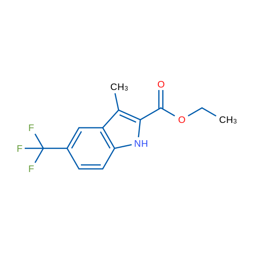 Ethyl 3-methyl-5-(trifluoromethyl)-1H-indole-2-carboxylate 1g