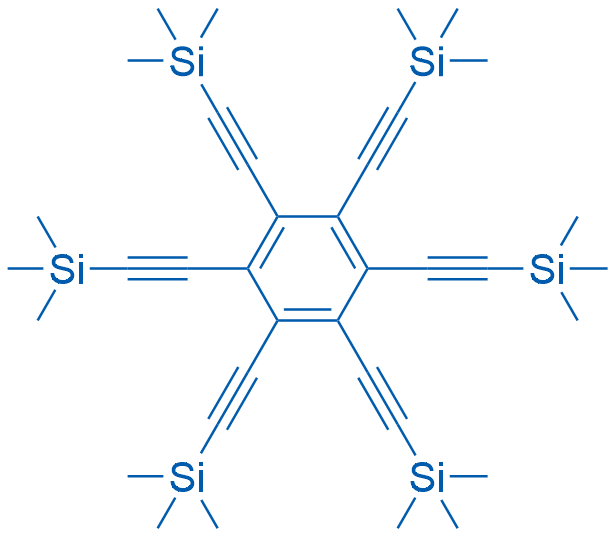 1,2,3,4,5,6-Hexakis[2-(trimethylsilyl)ethynyl]benzene 1g
