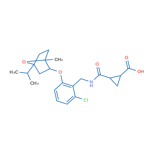 2-{[(2-chloro-6-{[1-methyl-4-(propan-2-yl)-7-oxabicyclo[2.2.1]heptan-2-yl]oxy}phenyl)methyl]carbamoyl}cyclopropane-1-carboxylic acid 1g