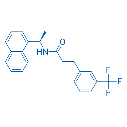 (R)-N-(1-(Naphthalen-1-yl)ethyl)-3-(3-(trifluoromethyl)phenyl)propanamide 25g