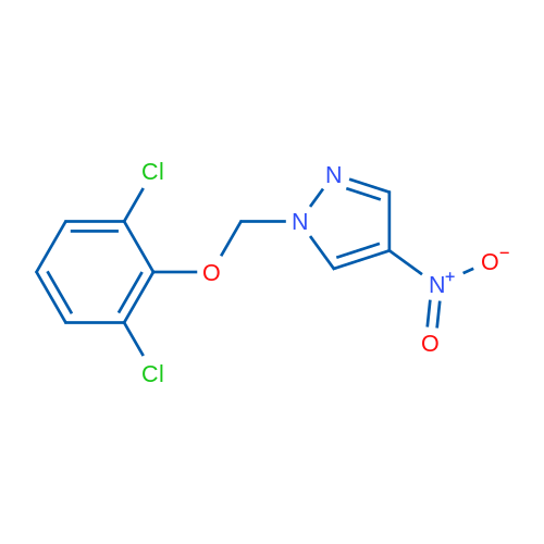 1-((2,6-Dichlorophenoxy)methyl)-4-nitro-1H-pyrazole 5g