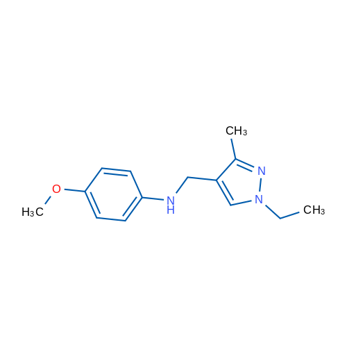 N-((1-Ethyl-3-methyl-1H-pyrazol-4-yl)methyl)-4-methoxyaniline 1g