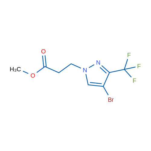 Methyl 3-(4-bromo-3-(trifluoromethyl)-1H-pyrazol-1-yl)propanoate 1g