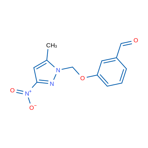 3-[(5-MEthyl-3-nitro-1h-pyrazol-1-yl)methoxy]benzaldehyde 1g