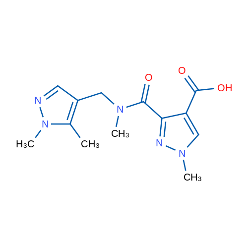 3-(((1,5-Dimethyl-1H-pyrazol-4-yl)methyl)(methyl)carbamoyl)-1-methyl-1H-pyrazole-4-carboxylic acid 1g
