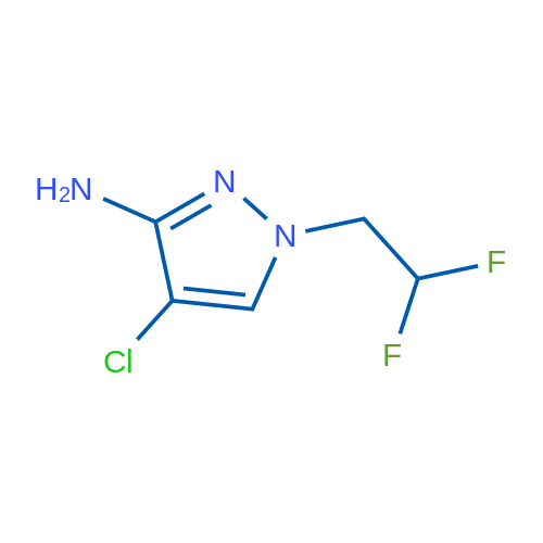 4-Chloro-1-(2,2-difluoroethyl)-1h-pyrazol-3-amine 1g