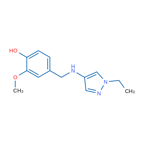 4-(((1-Ethyl-1H-pyrazol-4-yl)amino)methyl)-2-methoxyphenol 1g