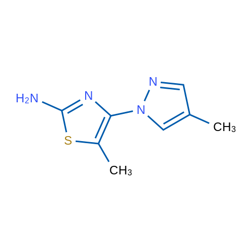 5-Methyl-4-(4-methyl-1H-pyrazol-1-yl)thiazol-2-amine 1g