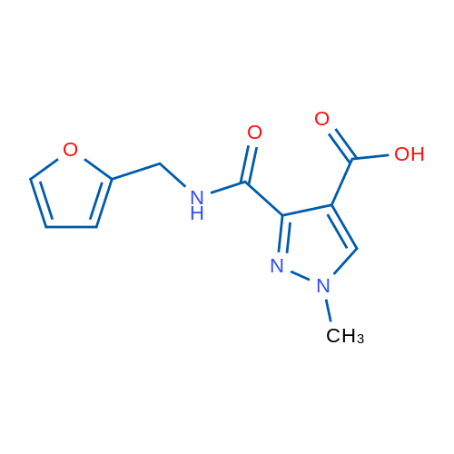 3-((Furan-2-ylmethyl)carbamoyl)-1-methyl-1H-pyrazole-4-carboxylic acid 1g