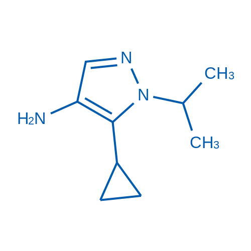 5-Cyclopropyl-1-(propan-2-yl)-1H-pyrazol-4-amine 100mg
