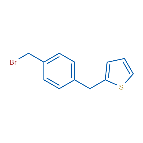 2-(4-(Bromomethyl)benzyl)thiophene 1g