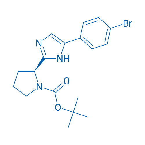 (S)-tert-Butyl 2-(5-(4-bromophenyl)-1H-imidazol-2-yl)pyrrolidine-1-carboxylate 100mg