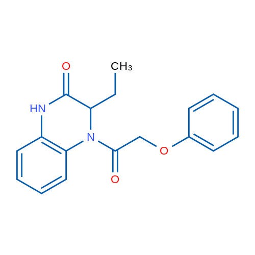3-Ethyl-4-(2-phenoxyacetyl)-1,2,3,4-tetrahydroquinoxalin-2-one 1g