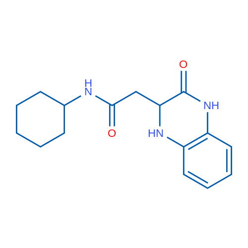 N-Cyclohexyl-2-(3-oxo-1,2,3,4-tetrahydroquinoxalin-2-yl)acetamide 1g