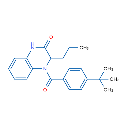 4-(4-tert-Butylbenzoyl)-3-propyl-1,2,3,4-tetrahydroquinoxalin-2-one 1g