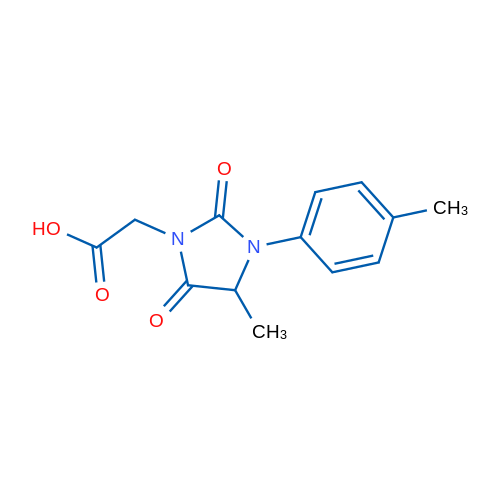 2-[4-Methyl-3-(4-methylphenyl)-2,5-dioxoimidazolidin-1-yl]acetic acid 250mg